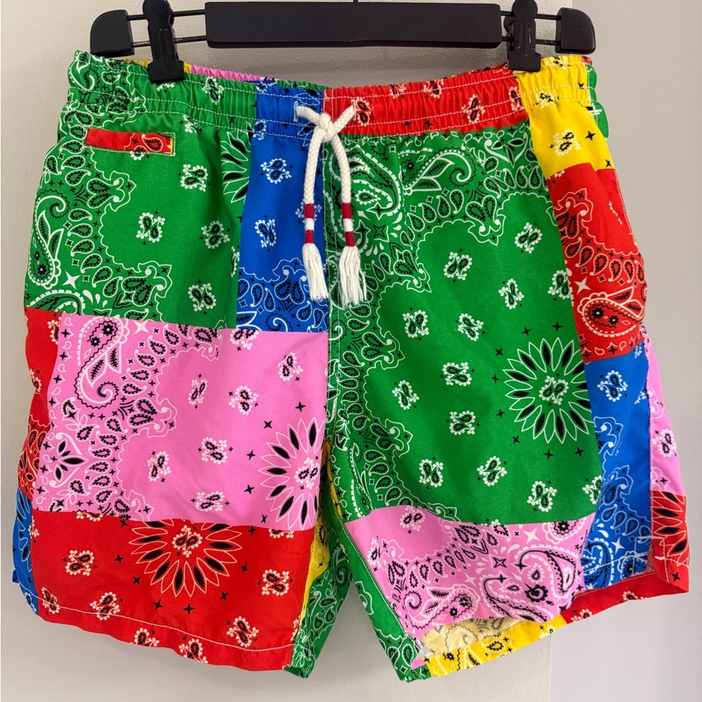 MC2 Saint Barth Bandana Patchwork Swim Trunks
